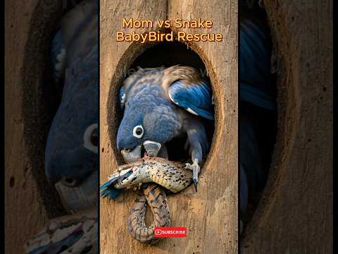 Mom vs Snake : Will She Save Her Chick?