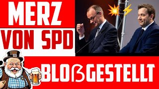 💥EKLAT💥KLINGBEIL lässt MERZ LÜGENGEBÄUDE einstürzen⚡