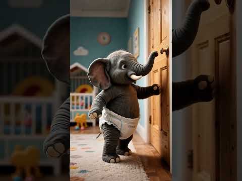 Baby Elephant's Transformers Tussle