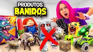 ABRIMOS 100 CAIXAS MISTERIOSAS DE PRODUTOS BANIDOS *precisamos de um dia
