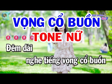 Karaoke Vọng Cổ Buồn Tone Nữ ( Dm ) Nhạc Sống Mới | Karaoke Đồng Sen