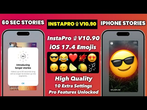 InstaPro v10.90 | iOS Emojis + iOS Fonts | InstaPro iPhone Story | InstaPro New Update