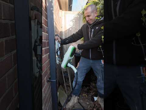 EV charging cable is stuck!! #evcharger #cable