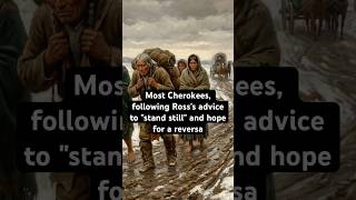 Most Cherokees, following Ross's advice to "stand still" and hope for a reversal #history