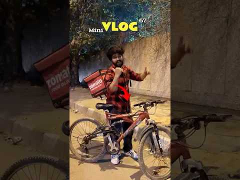 Zomato Delivery On Cycle🚴😱  #foodchallenge #minivlog