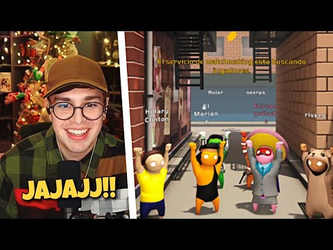JUANSGUARNIZO JUEGA GANG BEASTS CON QUACKITY, SPREEN, ELMARIANA, ROIER Y RIVERS