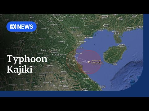 YouTube video thumbnail:  Typhoon Kajiki Forces 600,000 to Evacuate Central Vietnam