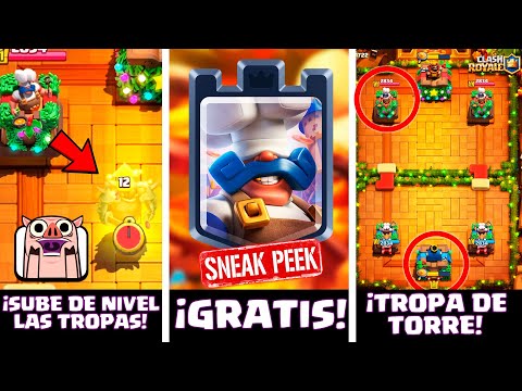 ¡COCINERO REAL CARTA LEGENDARIA! ⭐SNEAK PEEK⭐ Noticias Clash Royale Season 66