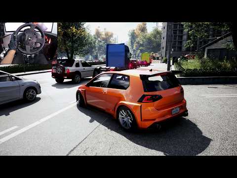 VW Golf GTI build - CarX Street PC | Steering wheel gameplay