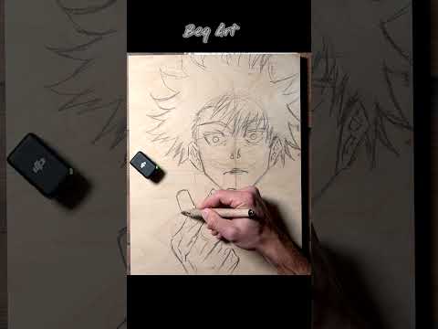 [Wood Burning] GOJO SATORU  🔥🥶 - Jujutsu Kaisen