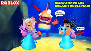Los Sirenitos Sam Y Gutti Rescatan A Los Gusanitos Del Malvado Pez Gordoso!😮🐟🐟