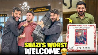 Shazi’s worst welcome at Airport😆3M instagram ka huge surprise by a Fan😱