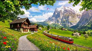 Switzerland's Icy Lush Green Alpine Mountains, Beautiful Landscapes & Picturesque Swiss Villages