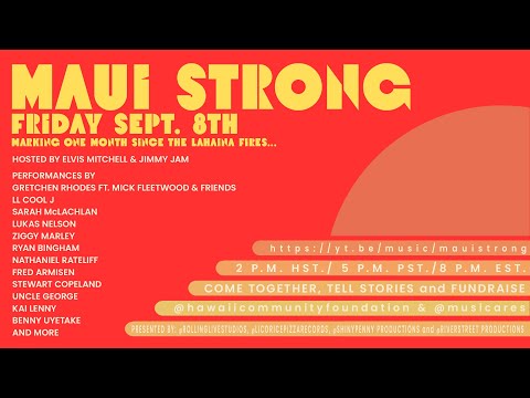 #MauiStrong Benefit Livestream