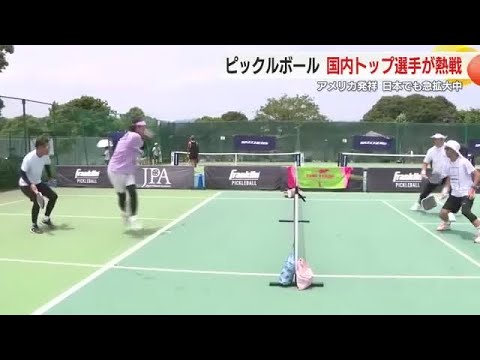アメリカで急速に普及中「ピックルボール」国内トップ選手が集結 浜松で大会開催