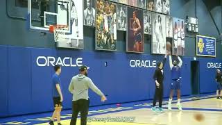 Andrew Wiggins 💦 12 straight 3s in Warriors practice and will return Game 1 vs Kings