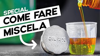 Come fare MISCELA al 2% percento | Piaggio Ciao  Vespa Scooter Tutorial Motosega Tagliaerba