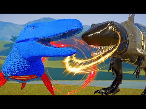 MOSASAURUS vs Spinosaurus Who Will Reign Supreme?