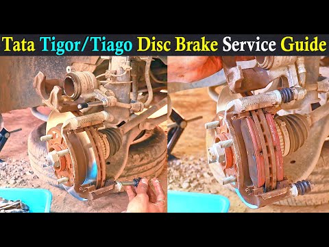 Tata Tigor/Tiago Disc Brake Service | Solve Brake Caliper Squeaking Sound | Car Disc Brake Noise