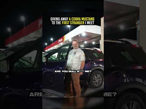 Giving away a cobra mustang to stranger at truck stop