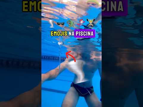 Será que deu certo? 😂 #shorts #natação #piscina #emoji #desafio