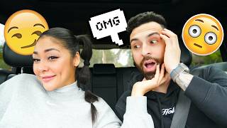 RANDOMLY FLIRTING WITH MY BOYFRIEND WHILE HE DRIVES! *GOT CRAZY*