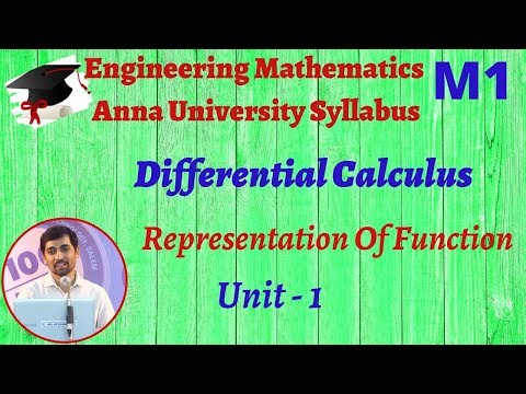 Engineering Mathematics M1 - Differential Calculus -...