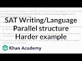 Mastering Harder Parallel Structure in SAT Writing