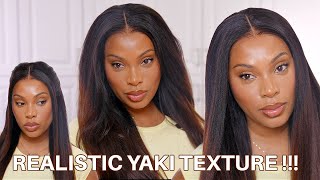 🔥🔥BEST Yaki Texture Wig EVER!! Beginner GLUE-LESS Wig Install | KISS LOVE HAIR
