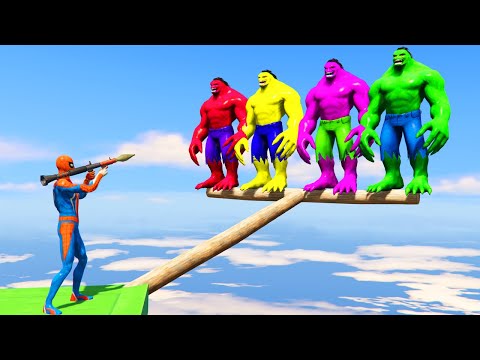 GTA 5 Epic Ragdolls | Spiderman and Super Heroes Jumps/fails Episode 02 (Euphoria Physics)