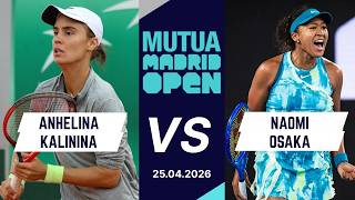 Naomi Osaka vs Anhelina Kalinina WTA Madrid Prediction