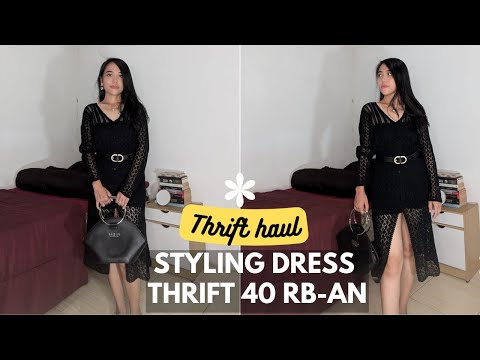 Outfit Murah yang Tetap Elegan! Mix & Match Dress Thrift Shop 40 RIBU-an!