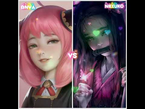 Anya Vs Nezuko. #spyxfamily #demonslayer #anyaforger #nezukokamado