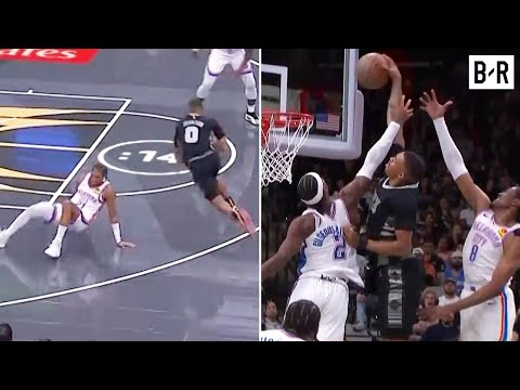 Keldon Johnson Nasty Ankle-Breaker & Dunk Over 2 Thunder Defenders 😱 | 2024 NBA Cup