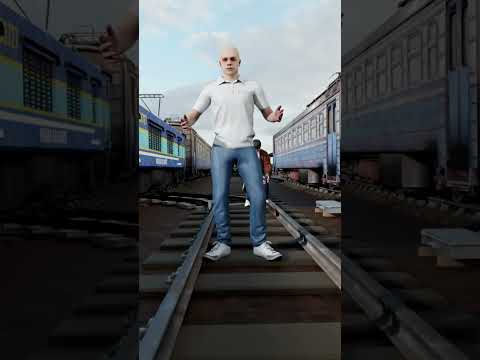 What If Your Foot Stuck In Train Track? #3danimation #shorts