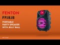 Portable Party Speakers with LED Lights & Bluetooth - Fenton FP8JB