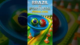 Epic Marble Race: Brazil vs Potugal – Countryballs Clash! 🌍⚔️