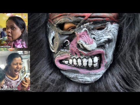 scary videos 💀😱- SCARY GHOST Videos - gorilla prank on girls - comedy videos