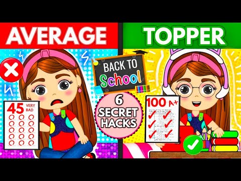 6 School Hacks For 2024🔥| Must Watch Video for Every Student| Back To School Life Hacks 🤫#study#tips