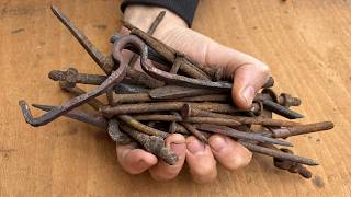 Forging the TRASHMASCUS Knife (100% hand forged)