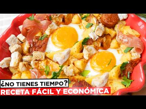 Los HUEVOS con PATATAS y CHORIZO Más Fáciles y Deliciosos (Al Estilo de la Abuela)