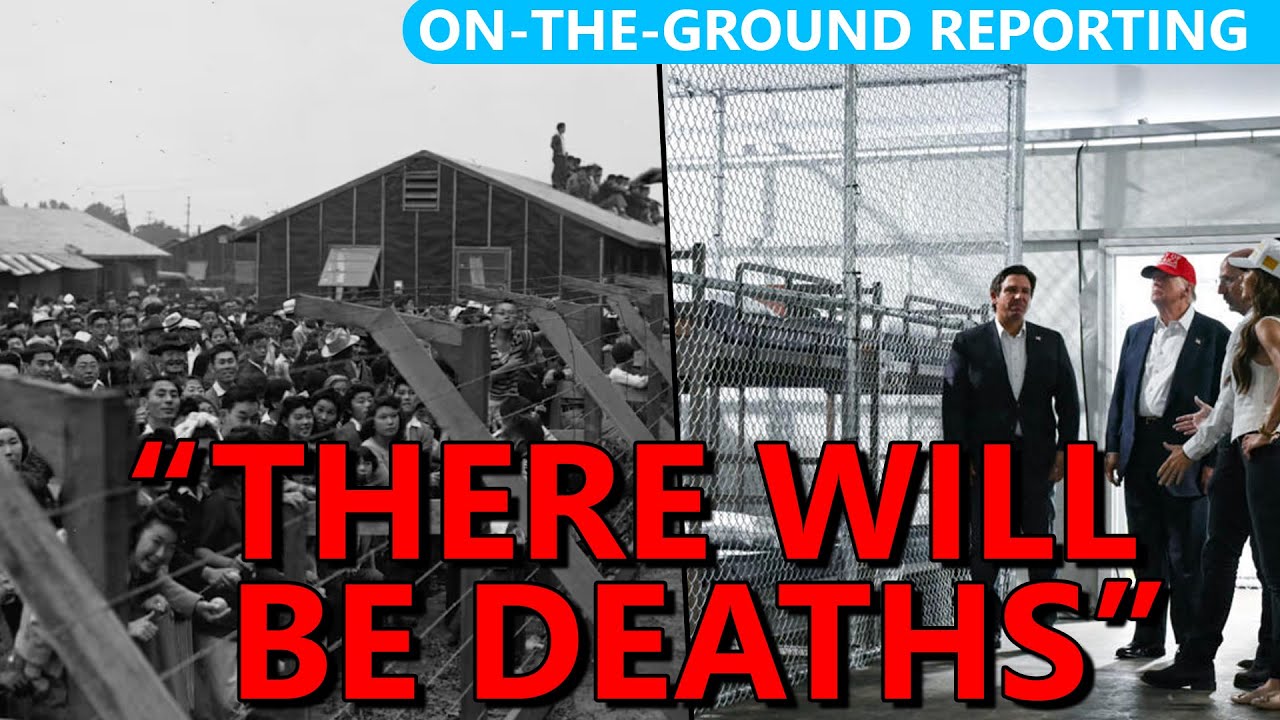 Trump's Alligator Alcatraz ICE Prison As Bad As JAPANESE INTERNMENT CAMPS