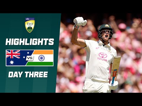 Australia v India 2024-25 | Fifth Test | Day Three