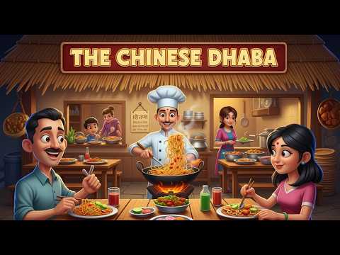 The Chinese Dhaba | Noodles Dhaba | English Stories | Success Story | Moral Stories #food #cartoon