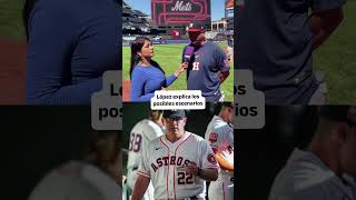 Omar López explica los posibles escenarios ante un cambio de mánager en Houston #beisbol #mlb