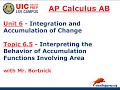 Behavior of Accumulation Functions in Calculus