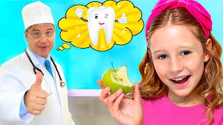 Nastya et des histoires utiles sur les dents et les gencives saines - Série vidéo pour enfants