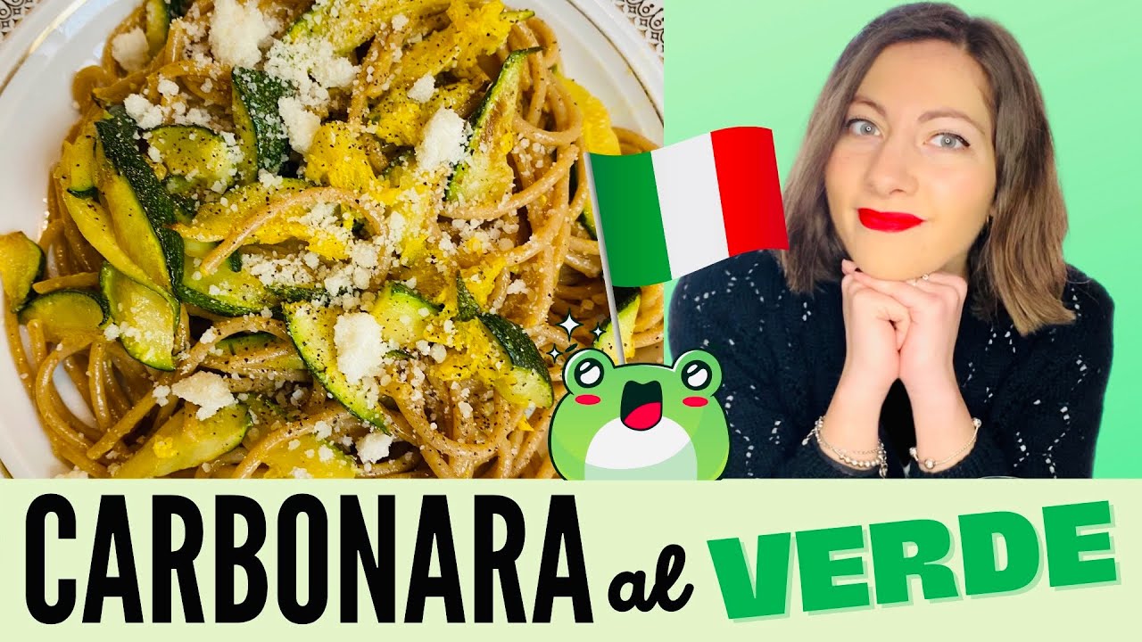 La Carbonara al VERDE: Piatto Rivisitato della Cultura Culinaria italiana (leggero delizioso)