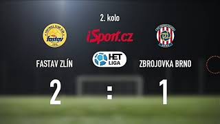 FC Fastav Zlín vs FC Zbrojovka Brno|2.kolo|HET liga