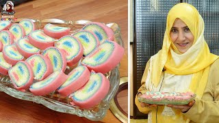 حلاوة اللبن بمقادير اقتصادية وبدون نشا😍👏 بطريقة سهلة وألوان تفتح النفس 💙 !